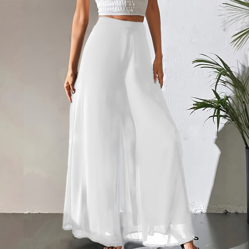 💃 50 % RABATT FÜR BEGRENZTE ZEIT! 👖 Damen Chiffon Weitbeinhose – Fließender Stoff, figurfreundlicher Schnitt, elegant für jeden Anlass 🖤