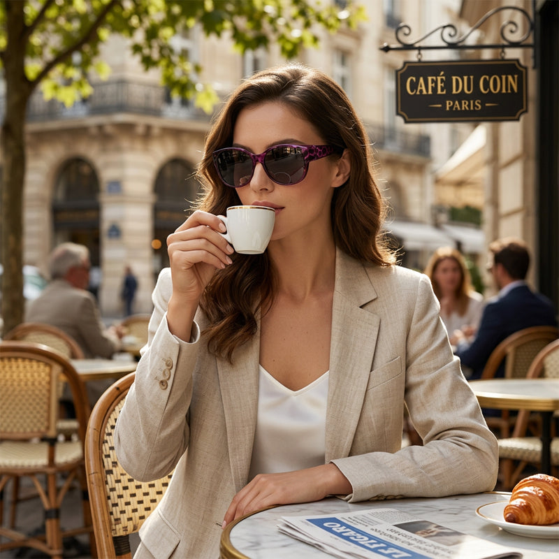 🔥Heißer Verkauf 50% Rabatt🔥😎Modische Damen Polarisations-Sonnenbrille mit Schlangenmuster-Gestell – UV-Schutz für Stadt, Autofahrt & Urlaub🕶️✨