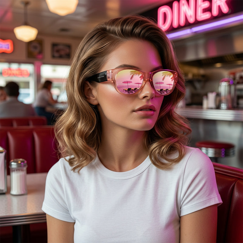 🔥Heißer Verkauf 50% Rabatt🔥😎Modische Damen Polarisations-Sonnenbrille mit Schlangenmuster-Gestell – UV-Schutz für Stadt, Autofahrt & Urlaub🕶️✨