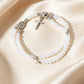 🌷💝 49% RABATT! Elegantes Doppeltes Gebetsperlenarmband mit Kreuz – Stilvoll & voller Glauben!