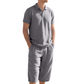 ✈️Versandkostenfrei🔥 Letzter Tag! 50% Rabatt Herren Leinen 2-Teiler Set 🌿 Polohemd + Caprihose, luftig für den Sommer
