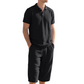 ✈️Versandkostenfrei🔥 Letzter Tag! 50% Rabatt Herren Leinen 2-Teiler Set 🌿 Polohemd + Caprihose, luftig für den Sommer