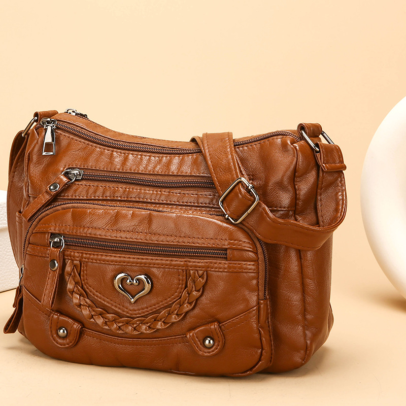 👜 50% RABATT! Damen Crossbody-Tasche aus weichem PU-Leder – Praktisch & Stilvoll für Alltag & Reisen!