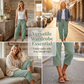 ✨ Leichte Damen-Capri mit Falten & verstellbarem Bund – Premium-Qualität für den Alltag!