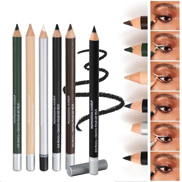 💗 3er Set Holz Eyeliner Stifte ✨ Wasserfester langanhaltender Augenstift in mehreren Farben für präzises Augen Make-up