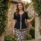 🔥 50% RABATT! Zweiteiler mit Peplum-Top & Bleistiftrock – Farbenfrohes Color-Block-Design für Büro & Events!
