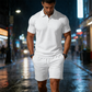 👔 Lässiges Herren Polo & Shorts Set ✨ Sommerliches 2-teiliges Freizeit-Outfit für Strand, Stadt & Urlaub