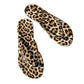 Flip-Flops mit Leopardenmuster und Herzanhänger
