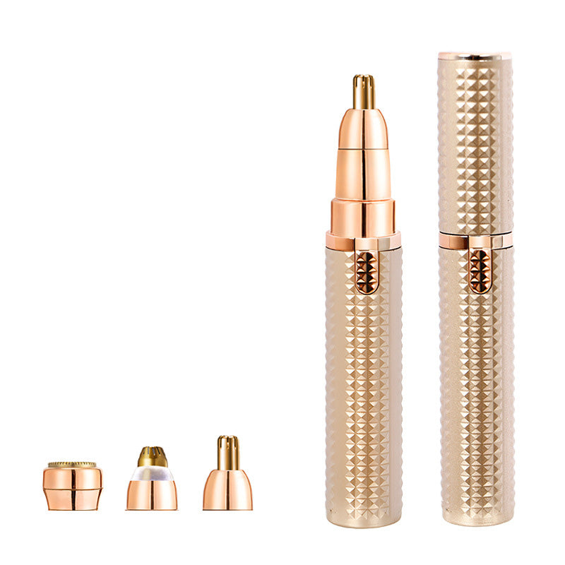 💆 LIMITIERTER 50% RABATT! 3-in-1 wiederaufladbarer Elektrischer Trimmer – Für Augenbrauen, Nasenhaare & Gesichtsbehaarung, USB-Ladung