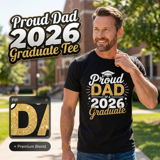 "Stolzer Vater eines Absolventen des Jahrgangs 2026" T-Shirt