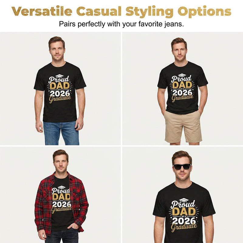"Stolzer Vater eines Absolventen des Jahrgangs 2026" T-Shirt