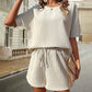 Women's Casual Waffle 2 Piece Set