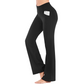 Damen elastische Schlaghose mit hohem Bund