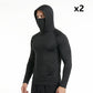 ☀️ Herren Sonnenschutz-Hoodie mit UPF 50+ – Atmungsaktiv, Schnelltrocknend & mit integrierter Gesichtsmaske!