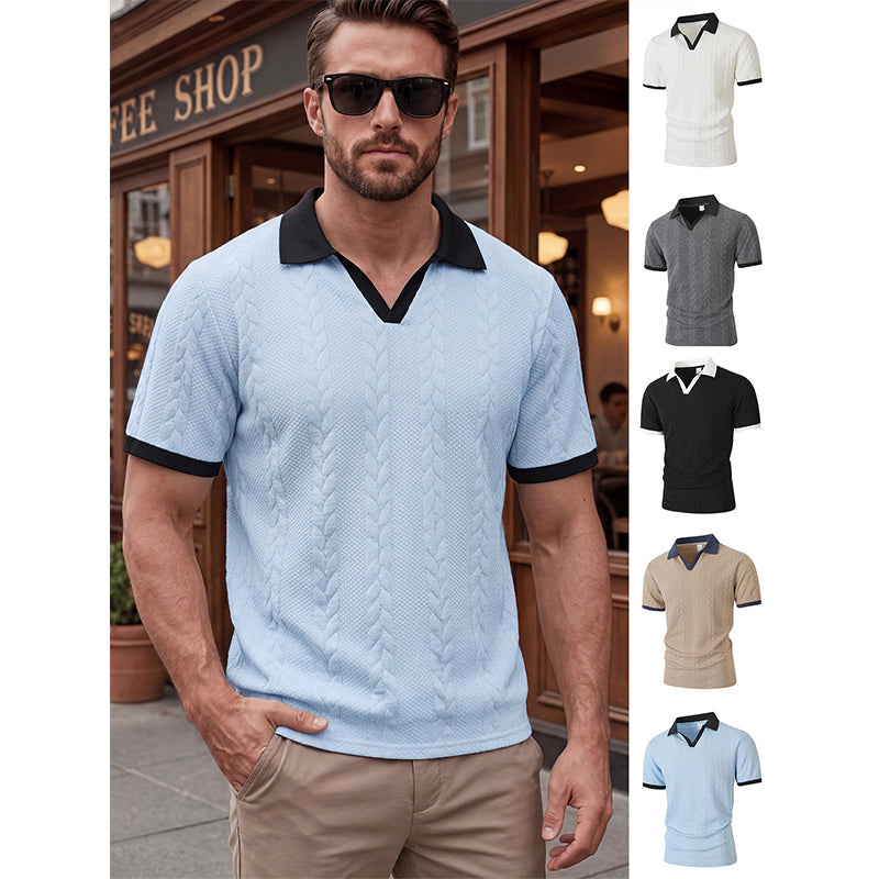 👕 50% RABATT! 🔥 Herren Strick-Polo-Shirt – Klassisch, Bequem & Dein Neuer Alltagsliebling 🏙️