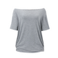Lässiges schulterfreies Damen-T-Shirt