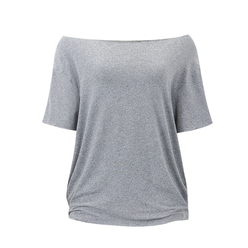 Lässiges schulterfreies Damen-T-Shirt