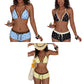 👙 Retro Bikini-Set mit Polka Dots & Boy-Shorts – Halter-Top mit Stretch für Strand & Pool 🌊