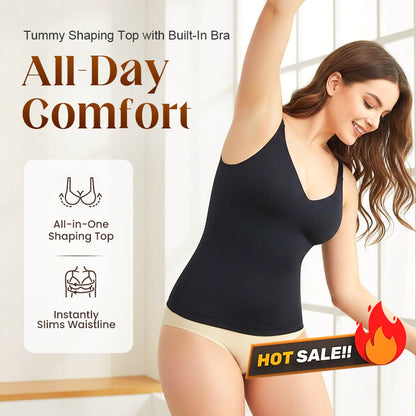🔥 HOT SALE! Bauchformoberteil mit integriertem BH – Komfort & Figurformung in Einem!