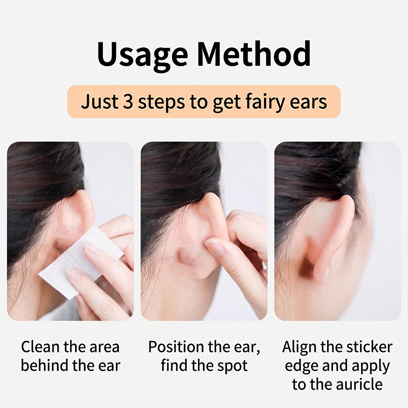 🧚 Elf-Ohr Sticker für sofortigen Lifting-Effekt – 0,1mm dünn & 3D Konturpassform!