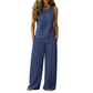 👕 Zweiteiliges Damen Outfit Set – ärmelloses asymmetrisches Top & weite Beinhose mit Knopfdetail, luftiges Sommer-Set in 8 Farben🌿