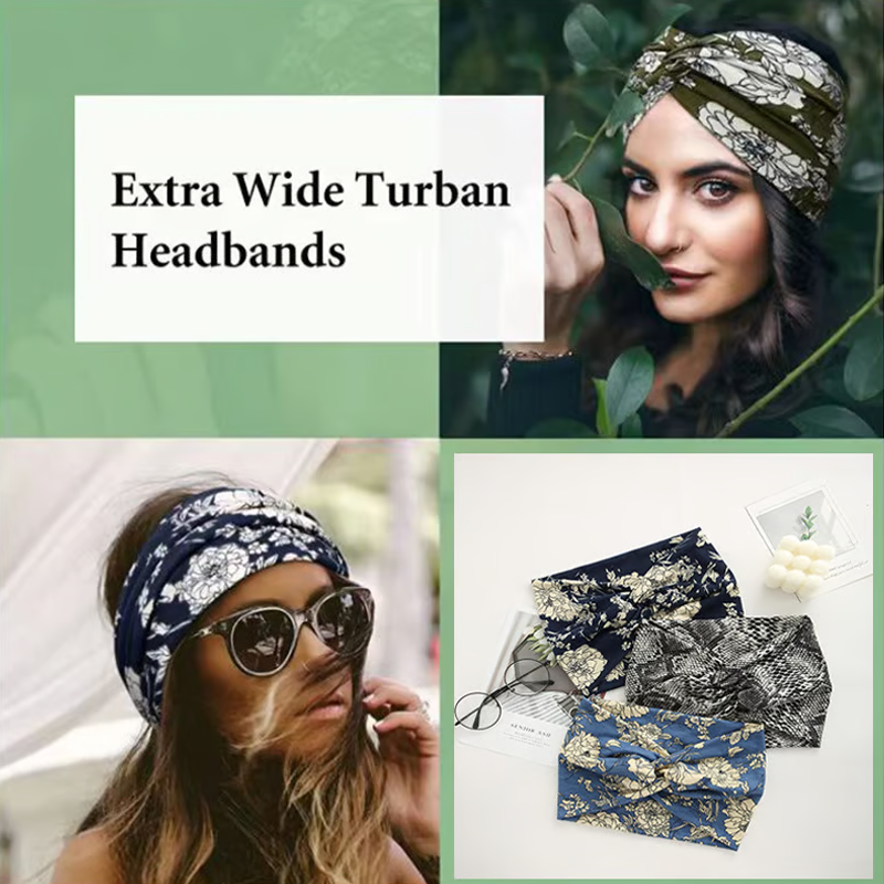 🧘 Boho Sport-Stirnband für Damen – Breites elastisches Haarband für Yoga, Laufen & Alltag!