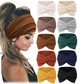 🧘 Boho Sport-Stirnband für Damen – Breites elastisches Haarband für Yoga, Laufen & Alltag!