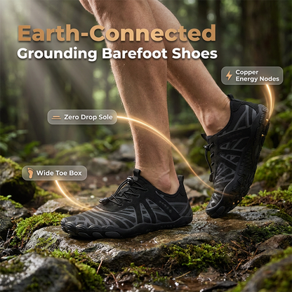 🚶 Grounding Barfußschuhe mit Zero-Drop-Sohle & breiter Zehenbox – Für Outdoor & Alltag!