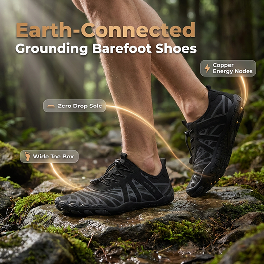 🚶 Grounding Barfußschuhe mit Zero-Drop-Sohle & breiter Zehenbox – Für Outdoor & Alltag!