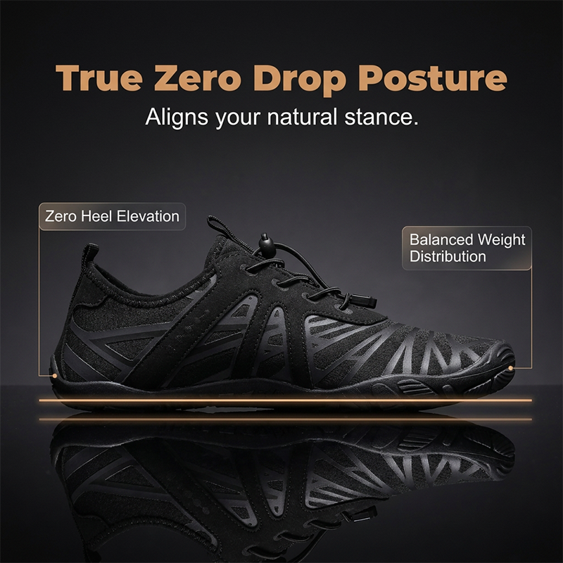 🚶 Grounding Barfußschuhe mit Zero-Drop-Sohle & breiter Zehenbox – Für Outdoor & Alltag!
