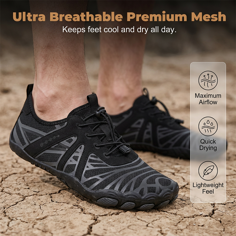🚶 Grounding Barfußschuhe mit Zero-Drop-Sohle & breiter Zehenbox – Für Outdoor & Alltag!