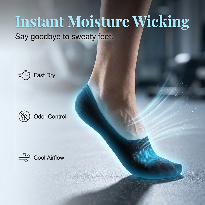 Ultrakurze, kühlende Socken für Damen