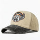 🧢 Vintage Route 66 Baseballkappe – Retro Motorrad-Design, Washed-Optik & Lässiger Stil!