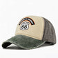 🧢 Vintage Route 66 Baseballkappe – Retro Motorrad-Design, Washed-Optik & Lässiger Stil!