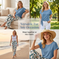 💙 Damen Lounge-Set mit Bindungs-Top & gemusterter Hose – Bequem, stilvoll & perfekt für zu Hause!