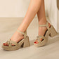 💥 Blockabsatz-Sandalen für Damen – Offene Spitze, Schnallenverschluss & modisches Plateau!
