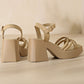 💥 Blockabsatz-Sandalen für Damen – Offene Spitze, Schnallenverschluss & modisches Plateau!