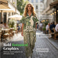 🌺Zweiteiliges Damen Freizeit Set mit Blumenprint – Hemd mit kurzen Ärmeln + Streifen-Hose für Sommer, Einkauf & Urlaub