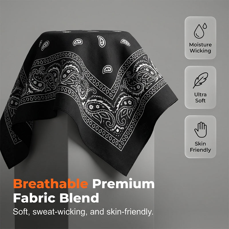 🏍️ Premium Paisley Aktiv-Bandana – Schnelltrocknend, atmungsaktiv & One Size!