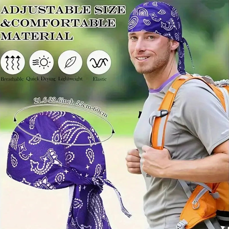 🏍️ Premium Paisley Aktiv-Bandana – Schnelltrocknend, atmungsaktiv & One Size!