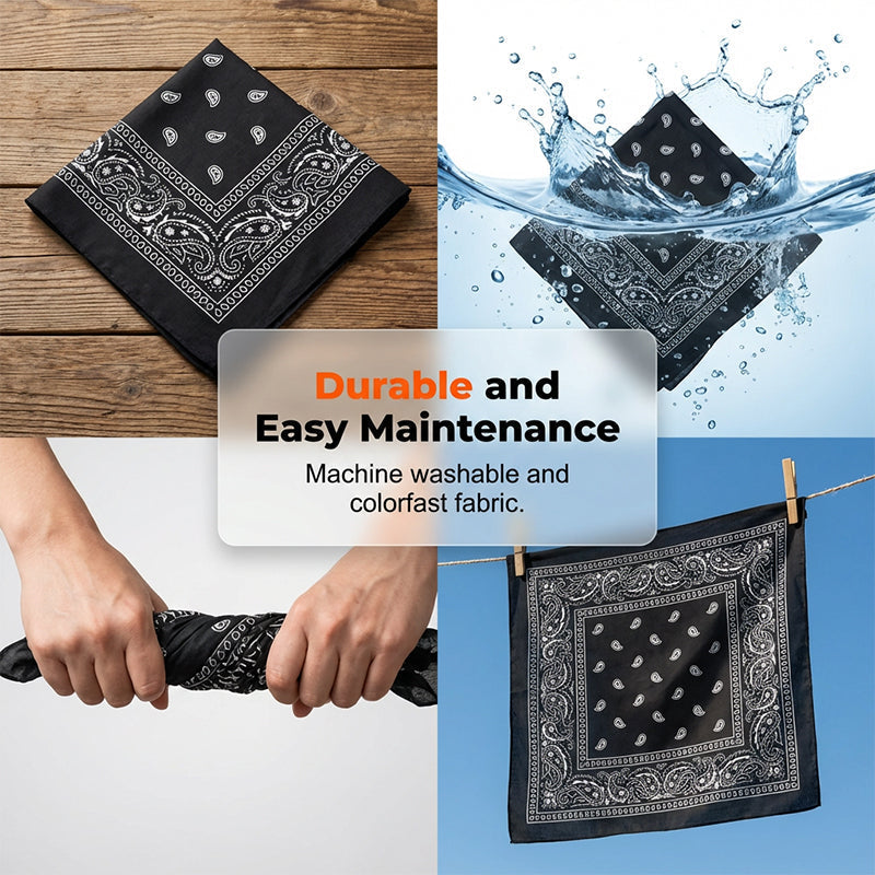🏍️ Premium Paisley Aktiv-Bandana – Schnelltrocknend, atmungsaktiv & One Size!