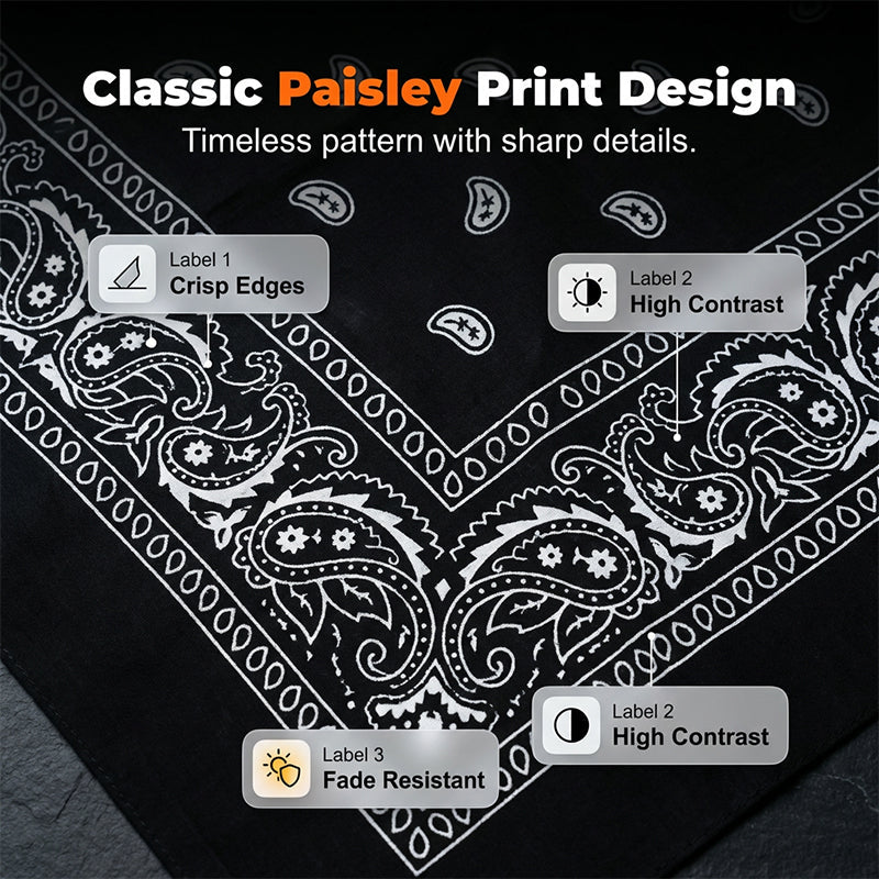 🏍️ Premium Paisley Aktiv-Bandana – Schnelltrocknend, atmungsaktiv & One Size!