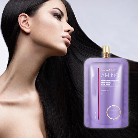 💧 Premium feuchtigkeitsspendende Glättungs-Haarmaske mit Amino – Für seidigen Glanz & weniger Frizz!