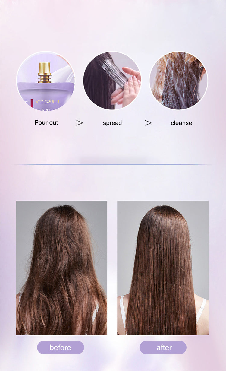 💧 Premium feuchtigkeitsspendende Glättungs-Haarmaske mit Amino – Für seidigen Glanz & weniger Frizz!