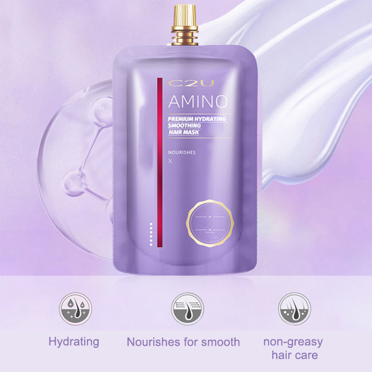 💧 Premium feuchtigkeitsspendende Glättungs-Haarmaske mit Amino – Für seidigen Glanz & weniger Frizz!