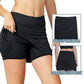 Sport-Rock mit integrierten Shorts – Anti-Scheuer, ideal für Tennis, Laufen & Gym!