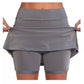 Sport-Rock mit integrierten Shorts – Anti-Scheuer, ideal für Tennis, Laufen & Gym!