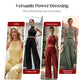 Elegantes Set: Spitzentop & weiter Hose mit Schlitz