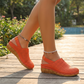 🔥 Letzter Tag! 50% Rabatt Damen Slingback Keilsandalen 🩷 Atmungsaktiv & bequem für den Sommer