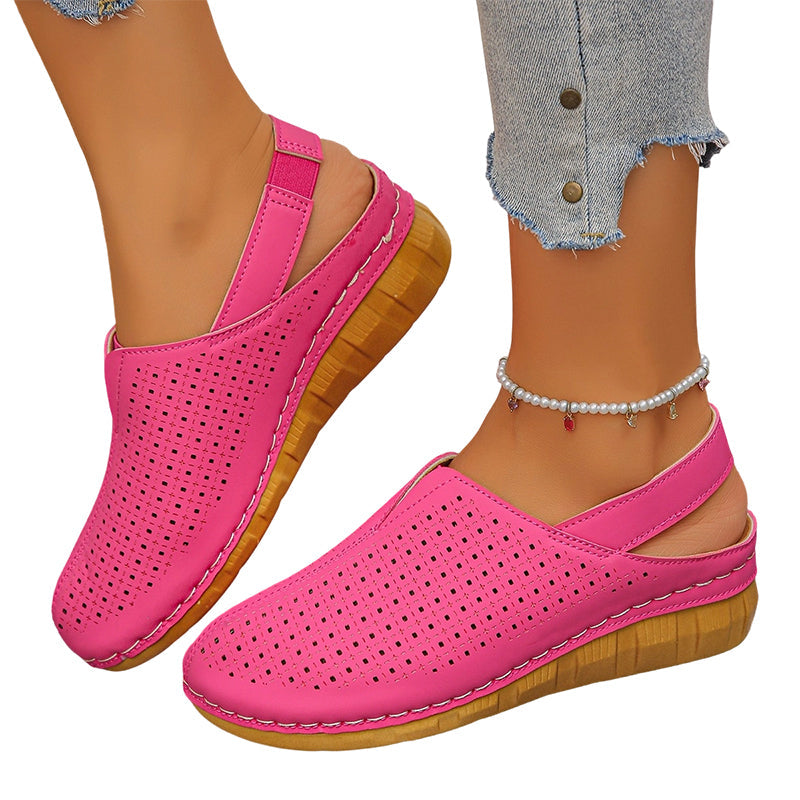 🔥 Letzter Tag! 50% Rabatt Damen Slingback Keilsandalen 🩷 Atmungsaktiv & bequem für den Sommer